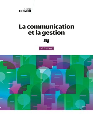 cover image of La communication et la gestion, 3e édition